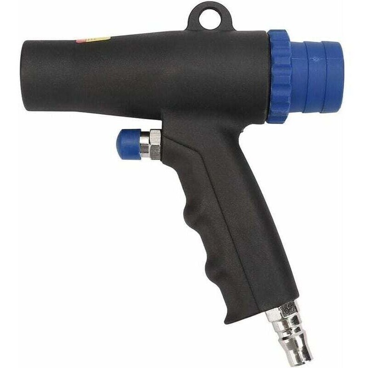 Kit pistol de aer pentru curatare, DEBUNS, 3 duze, ABS, aluminiu, 22x12x11cm