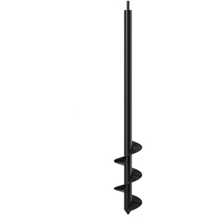 8x60 cm-es acél spirálfúró, spirális kerti szerszám lyukak ásásához és mélyműveléshez