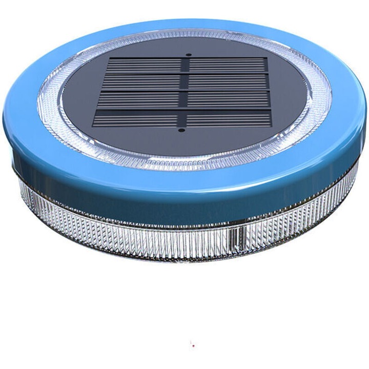 Lumina subacvatica solara LED, IP68, set 2 bucati, albastru/verde
