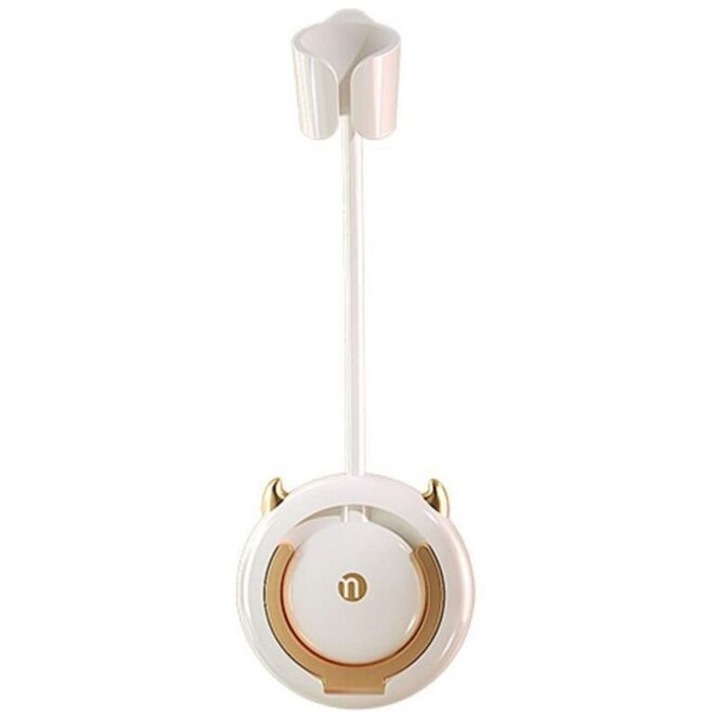 Suport pentru uscator de par, montat pe perete, brat rotativ ajustabil, rezistent la rugina, instalare rapida fara gaurire