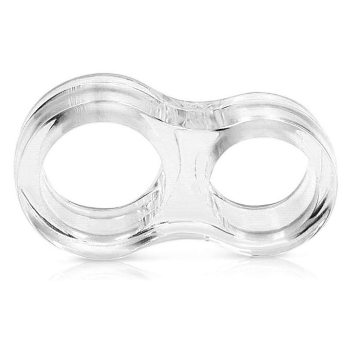 Opritor de usa mic din PVC transparent, set de 1 bucata, pentru manere de usa