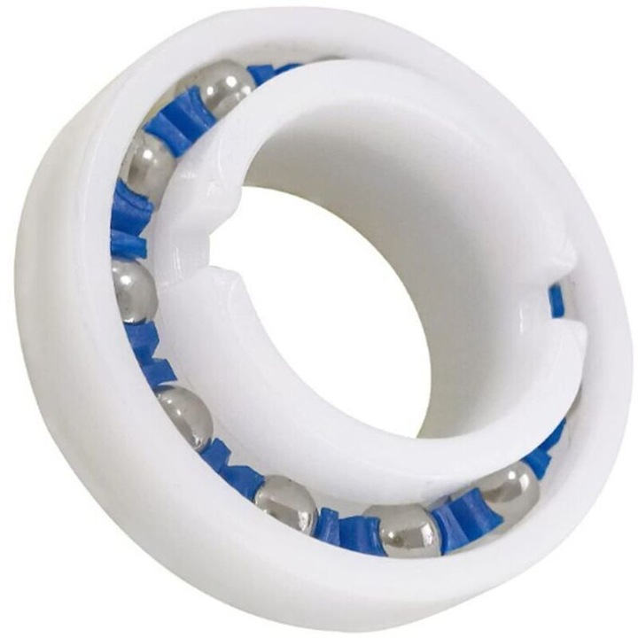 Set de 4 rulmenti pentru roti Polaris 280 180 C60, dimensiuni 1.1x0.6in, plastic si otel inoxidabil