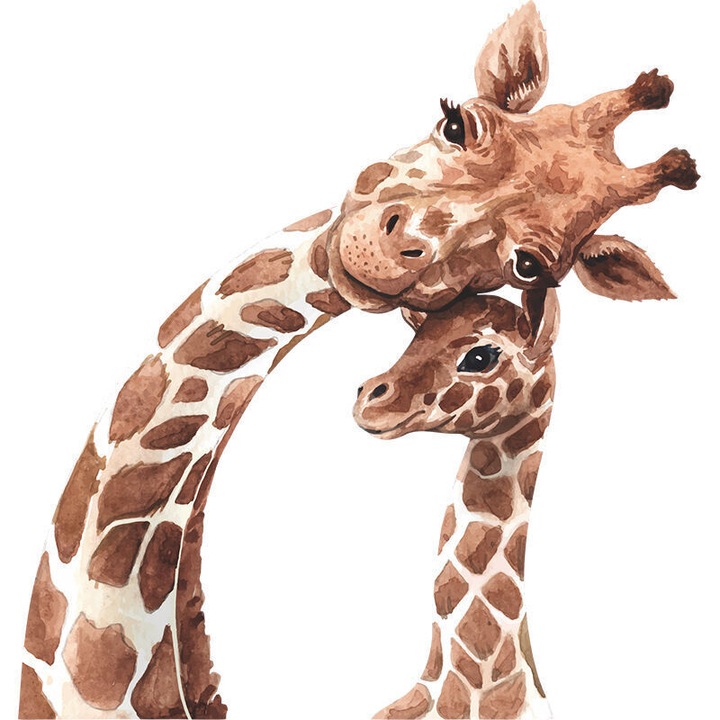 Stickere decorative girafa, set, pentru camera copii, baie, 30x45cm
