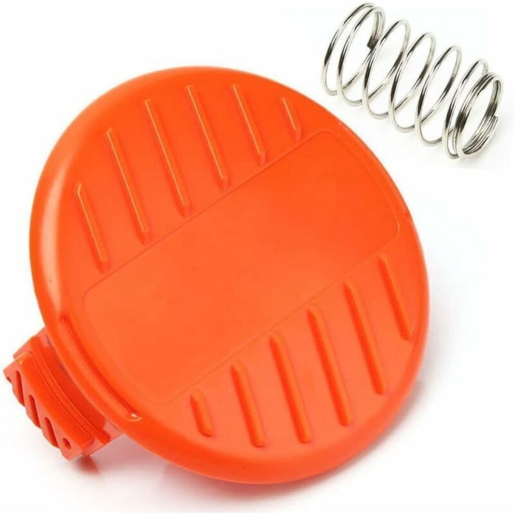 Capac de bobina + arc pentru trimmer iarba, set 2 piese, compatibil cu Black & Decker STC1815 GL4525
