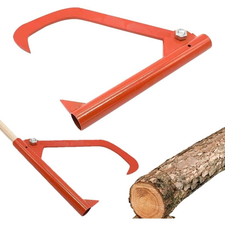 Unelte de lemn, levier din otel durabil, design ergonomic, portocalie, set