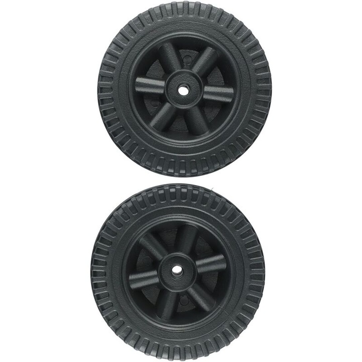 Set de 2 roti de schimb pentru gratare, 150mm, plastic, rezistente la caldura, multicolor