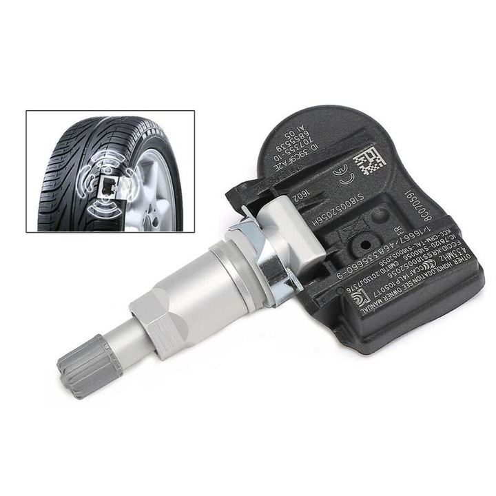 TPMS gumiabroncsnyomás-érzékelő BMW-hez, szett, fekete-ezüst, 36g, 36106881890