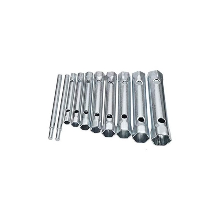 Set de 10 Chei Tubulare 6-22 mm, Chei pentru Bujii, Chei pentru Demontare/Montare Robinete si Mixere