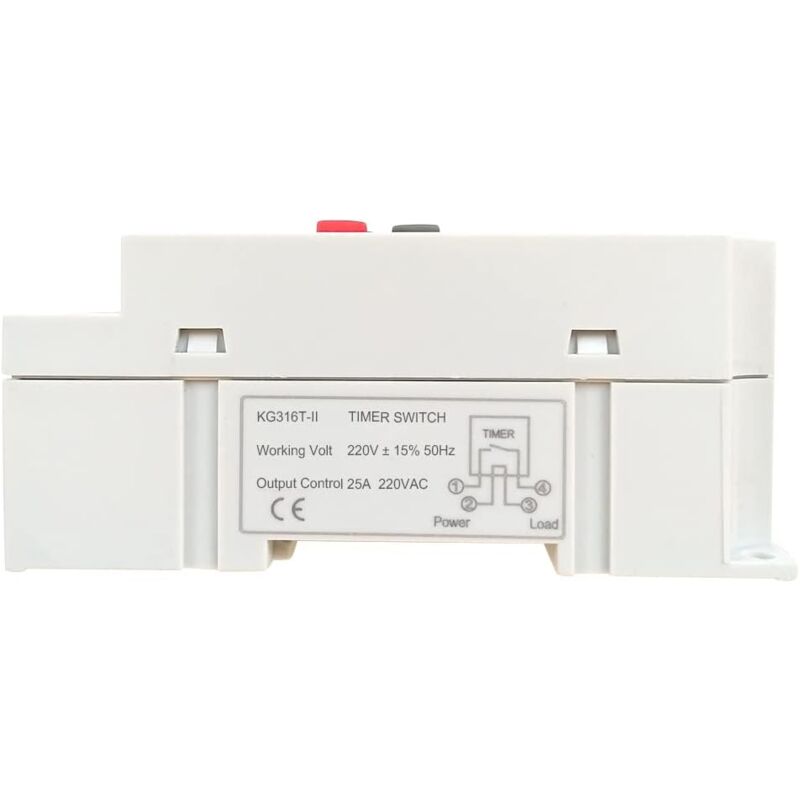 Comutator timer digital programabil 220V 25A, alb, 16 setari, cu ...