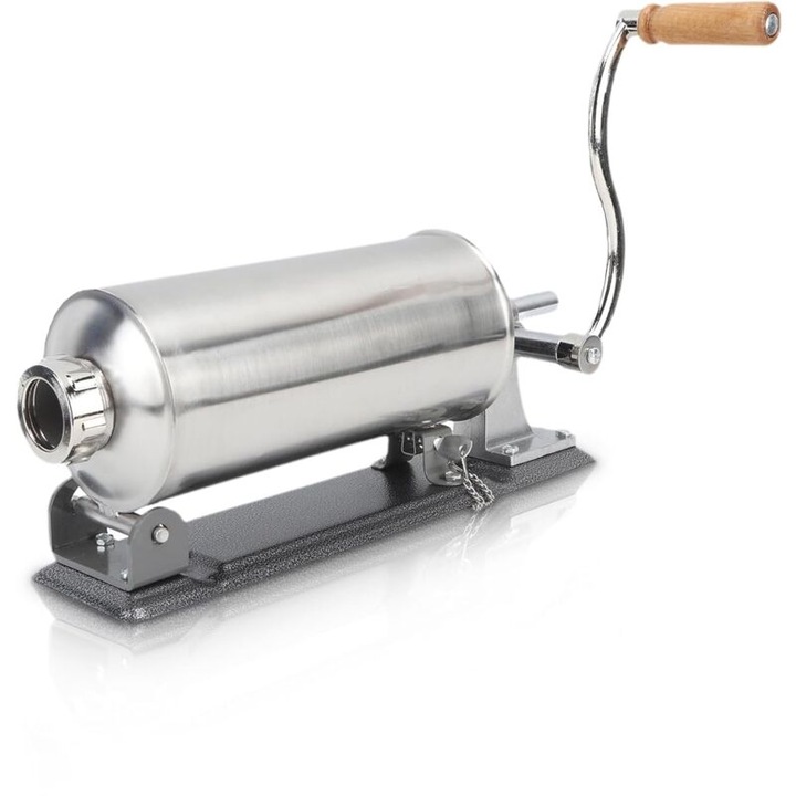 Masina manuala de umplut carnati, 8 tuburi, capacitate 3L, otel inoxidabil