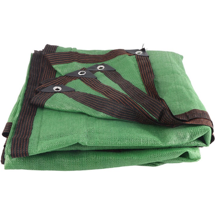 Prelata de soare dreptunghiulara, 2x4m, material respirabil, rezistent la UV, pentru terase si gradini