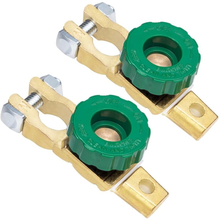 Set de 2 comutatoare de deconectare a bateriei pentru masina, 16-17mm