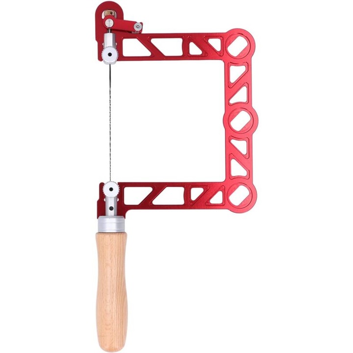 Fierastrau cu banda, cadru pentru tamplarie, maner din lemn, otel aliat, 5 in