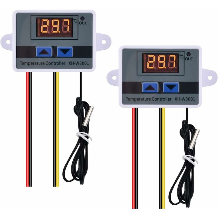 Modul de control al temperaturii W3001, senzor waterproof, 220V, 1500W, set de 2 bucati