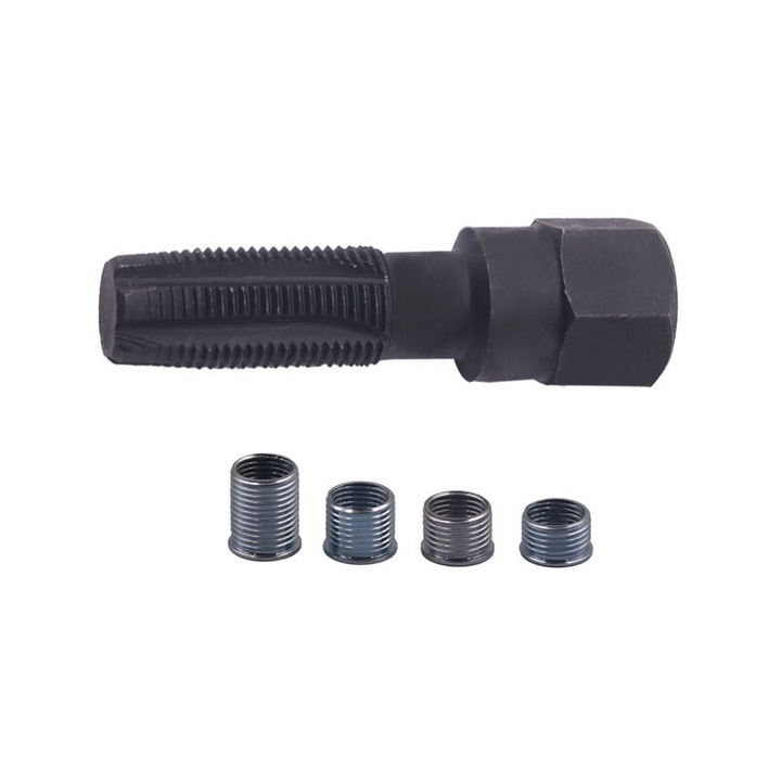 Kit de reparare a filetelor bujiilor M14 x 1.25, set de 5 piese, scule din otel de calitate superioara