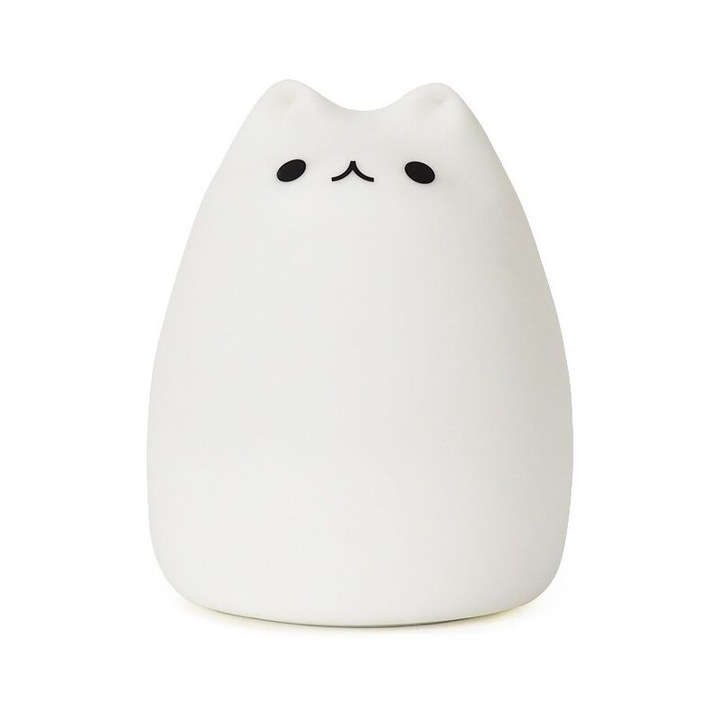 Детска нощна лампа, 7 цвята, функция таймер, силиконова настолна лампа, тъч контрол, комплект