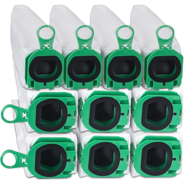 Set 10 saci de praf pentru aspirator Vorwerk Kobold VB100, material non-woven, eficienta ridicata, 3 straturi