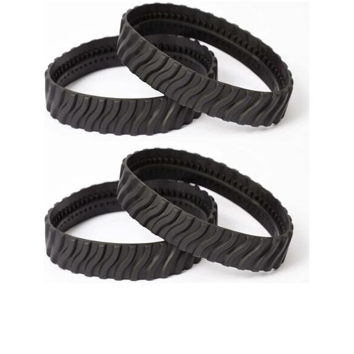 Комплект от 4 резервни колела за почистващ препарат за басейни Zodiac MX6/MX8, издръжлива гума, лесни за инсталиране