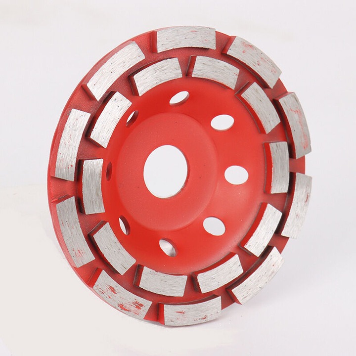 Disc de slefuit diamantat, 180x22.2mm, granulatie #40/50, pentru beton, piatra, granit, set