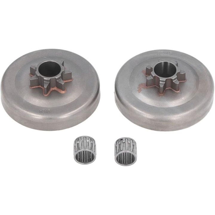 Kit tambur ambreiaj si rulment pentru ferastraie cu lant Husqvarna 350, 340, 345, 445, 450, 7 dinti, 17x28mm