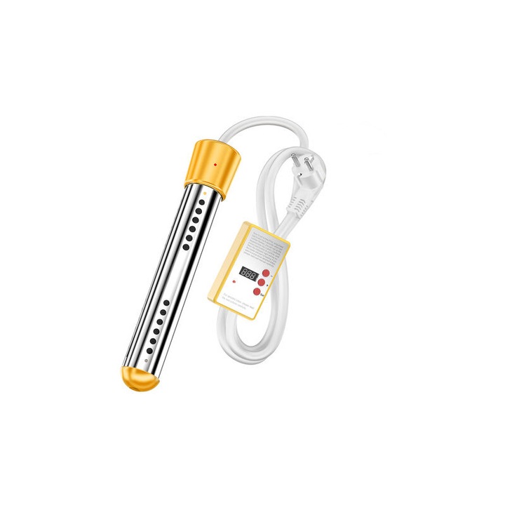 Hőlégfúvó, 3000W, sárga, gyors fűtés, intelligens időzítés