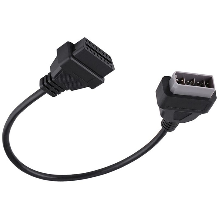 Cablu adaptor OBD2 14-pin la 16-pin pentru Nissan, 40cm, negru