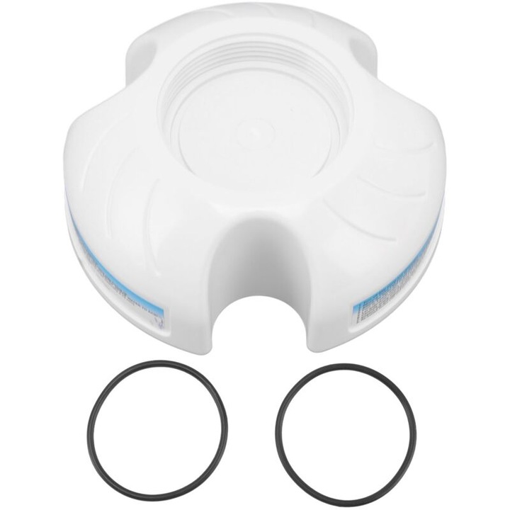 Medence tisztító tartó, Jeffergarden, fehér műanyag, 8.1x16.3cm, 2 tömítéses készlet