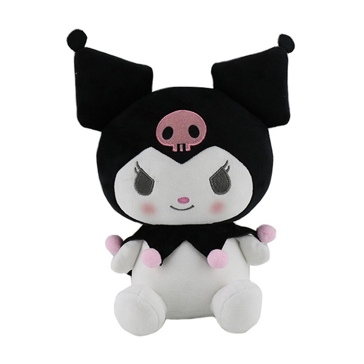 Papusa de plus My Melody Little Devil, rochie Lolita, neagra, 25cm