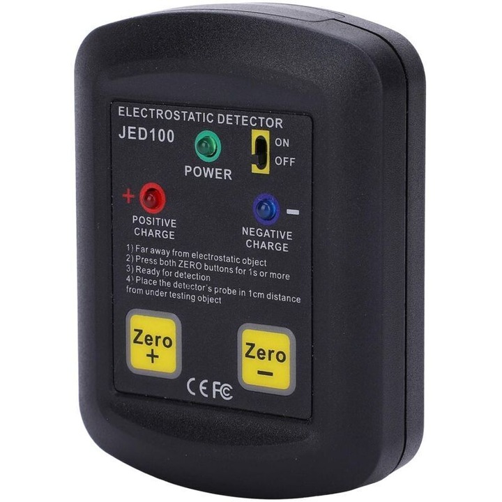 Tester electrostatic non-contact JED100, negru
