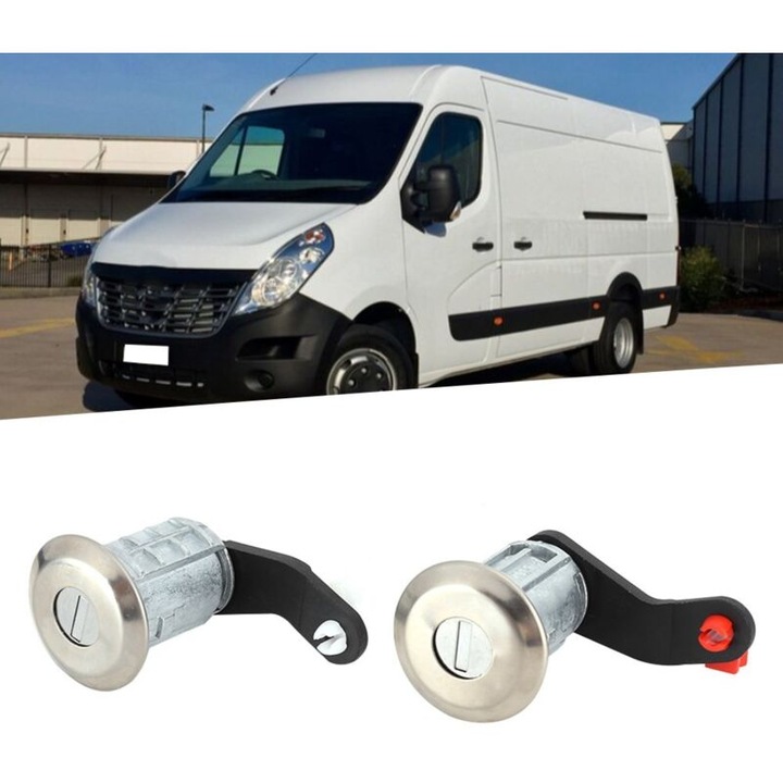 Ajtózár henger készlet 2 kulccsal Renault Master 1998-2016, ABS, bal és jobb