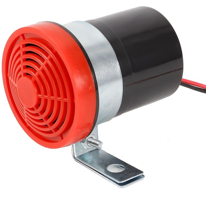 Alarma de mers inapoi universala 12V, 105dB, cu suport fix, material ABS