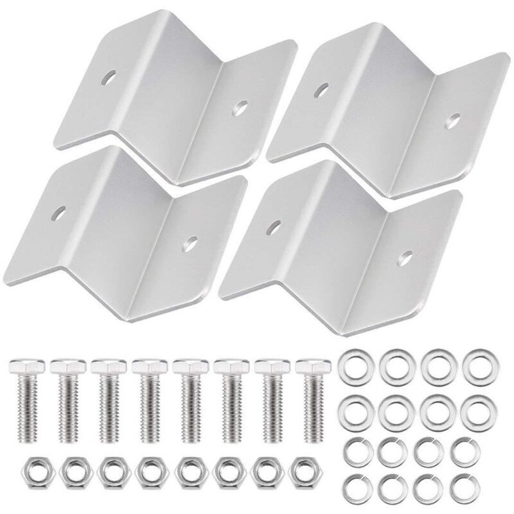 Suport Z pentru panouri solare, aluminiu, montare pe sol, stabilitate ridicata, usor de instalat, multicolor