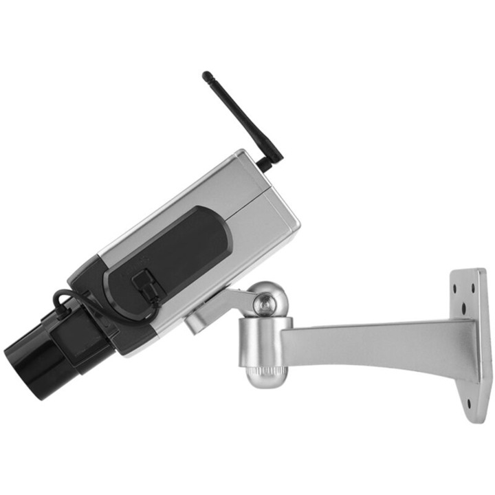 Camera de supraveghere falsa, cu rotatie automata, rezistenta la apa, 18x8.5x13cm