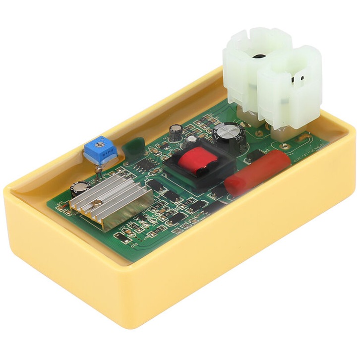 Cutie CDI 6 pini pentru mopede si ATV-uri 50CC 60CC 125CC 150CC, dimensiuni 9.4x5.5x4.4cm, ajustabila