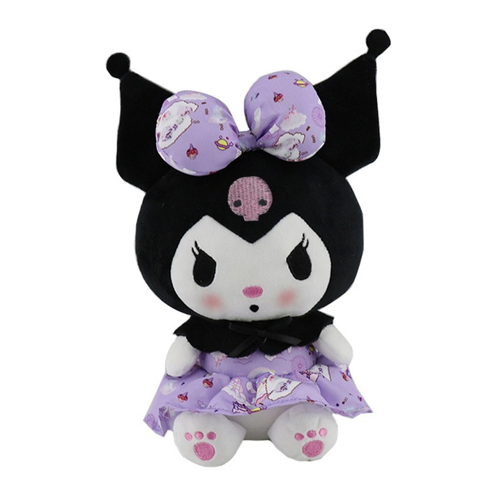 Papusa de plus My Melody Little Devil, rochie Lolita, violet, 25cm