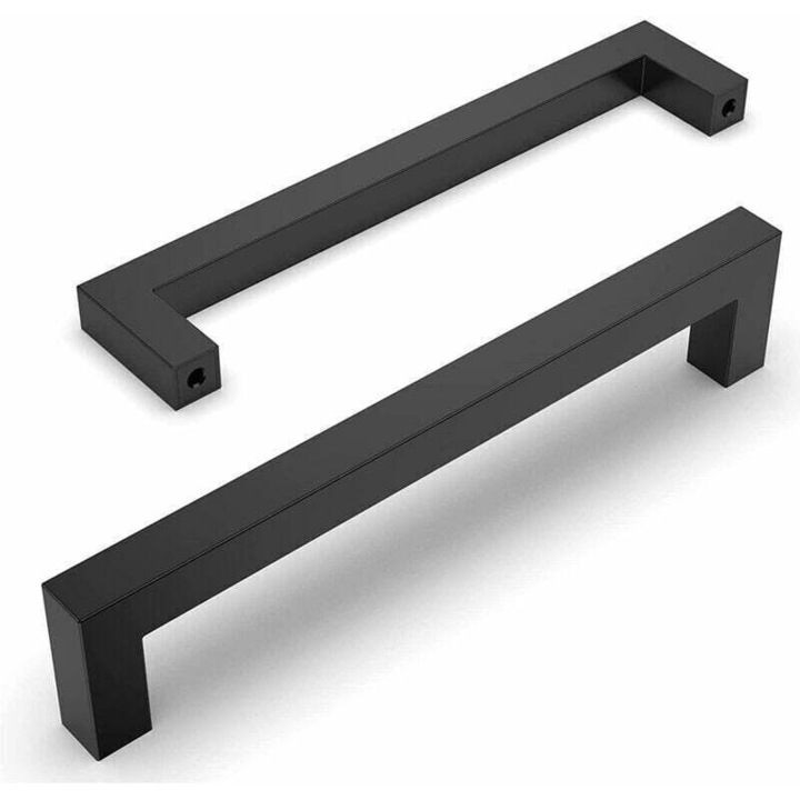 Maner de mobilier, set de 20, zinc negru, 160mm, 172x35x12mm