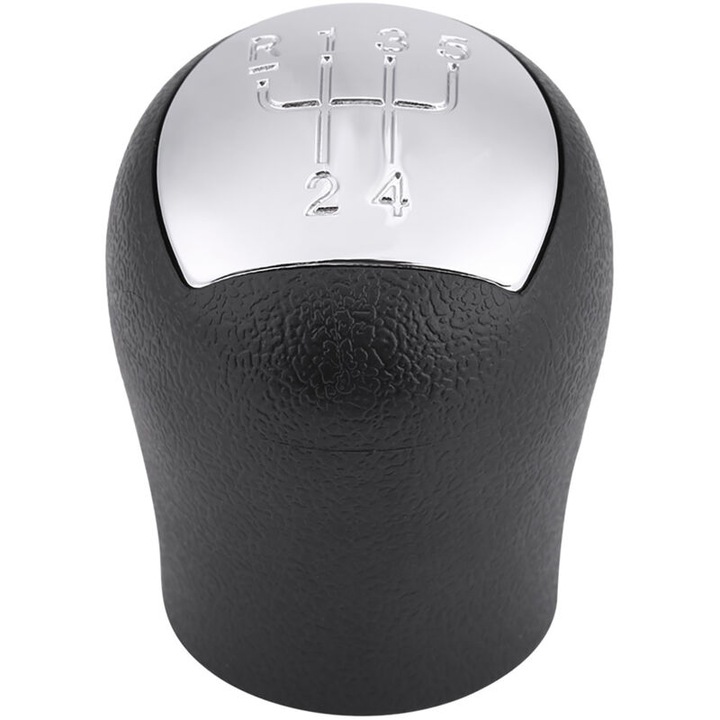Buton schimbator viteze PVC negru 6cm pentru Renault Clio 2 Kangoo