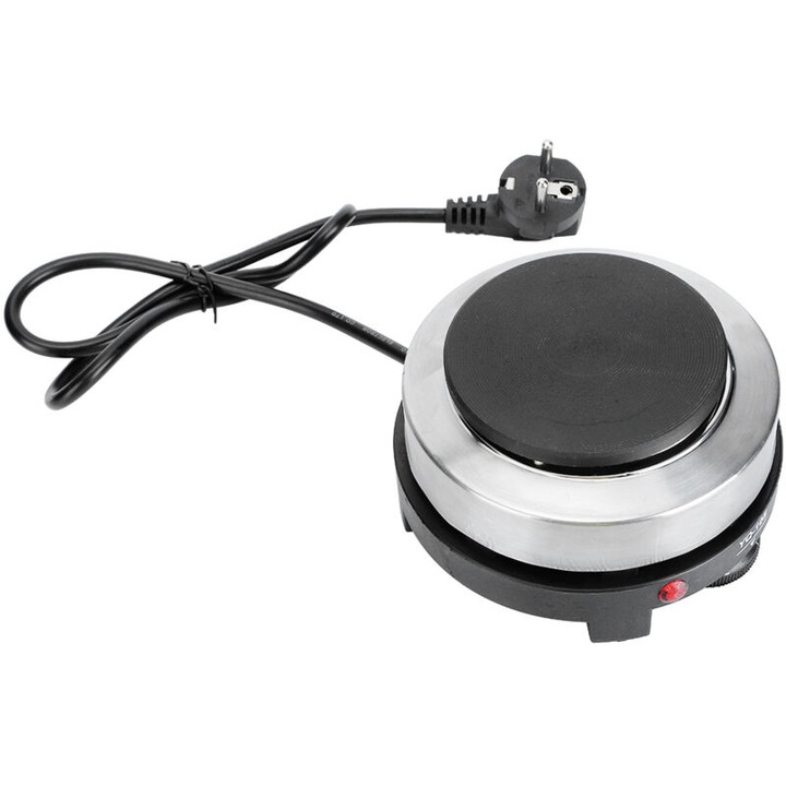 Plita electrica multifunctionala, 500W, inox, 13.7x13.7x7.6cm, set