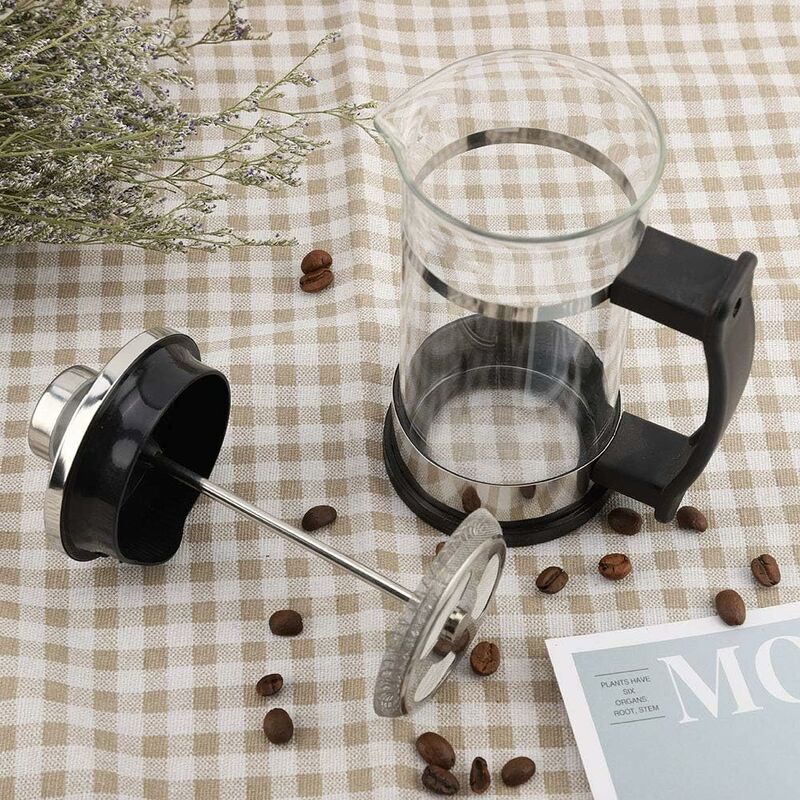 Cafetiera French Press, otel inoxidabil, dubla filtrare, usor de curatat, 350ml