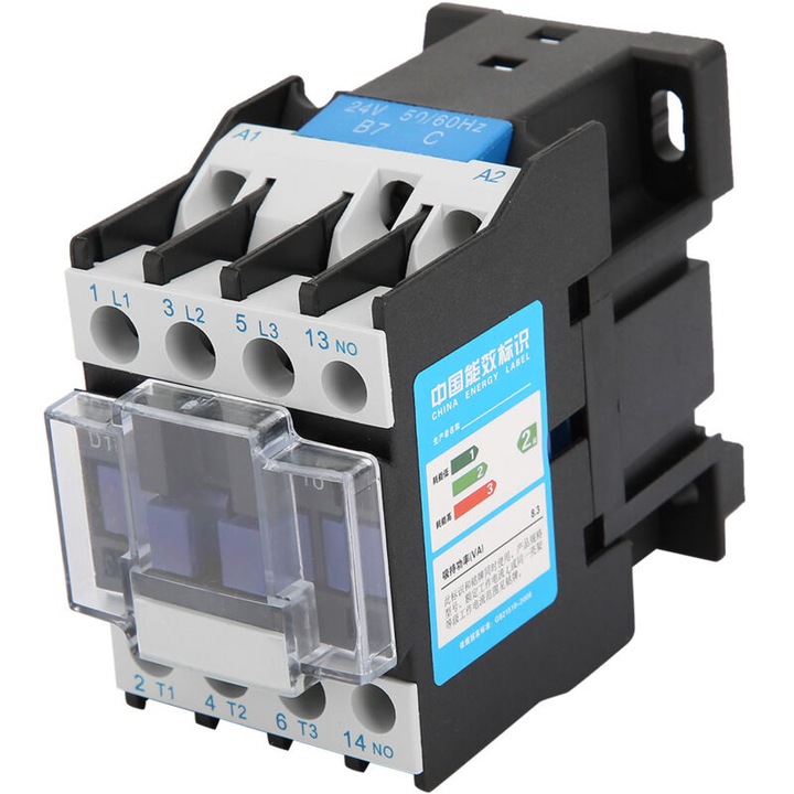 Contactor electric industrial CJX2-1810, 18A, 24V AC, 36V AC, 48V AC ...