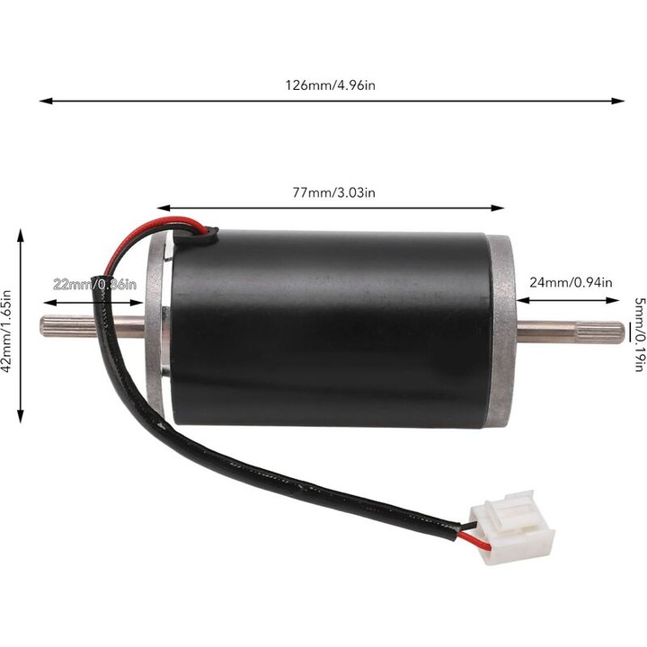 Motor incalzitor stationar, 5000W, 252113992000, pentru Eberpacher Airtronic D4 D2, fier, cupru, aluminiu, ABS