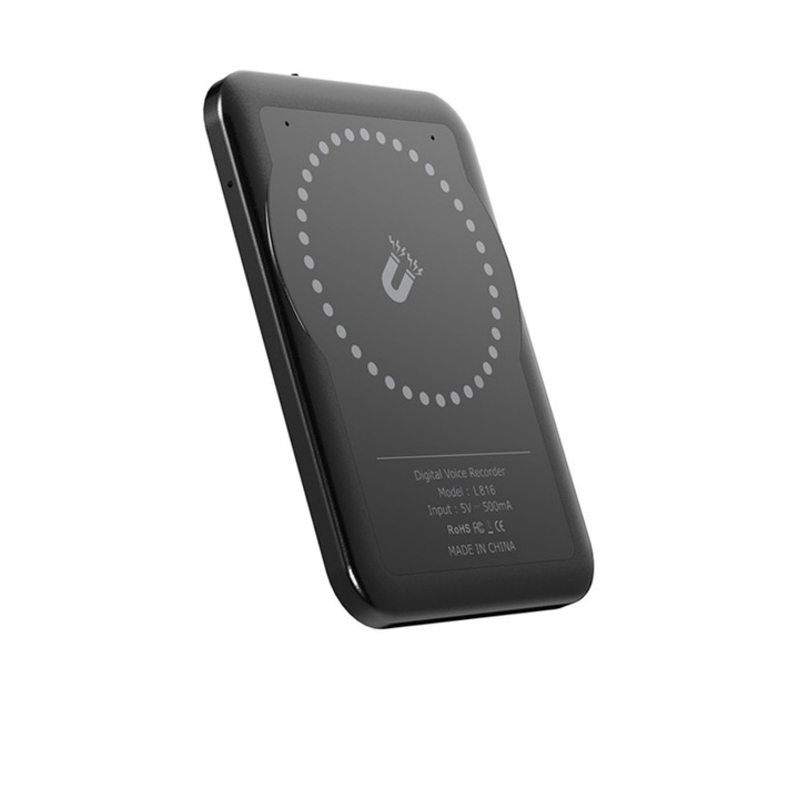 Dictafon ORBER, inteligent cu AI, reducere zgomot, 64 GB, negru