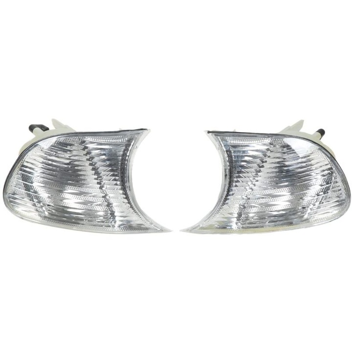 Lampi de semnalizare pentru masina, set 2 buc, compatibile cu 3 Series E46 Coupe 1998-2001, lentila clara, ABS, PC