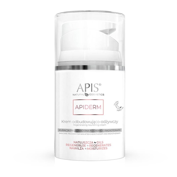 Apiderm regeneráló és tápláló arckrém, 50 ml, atópiás bőrre, illatanyagmentes, univerzális