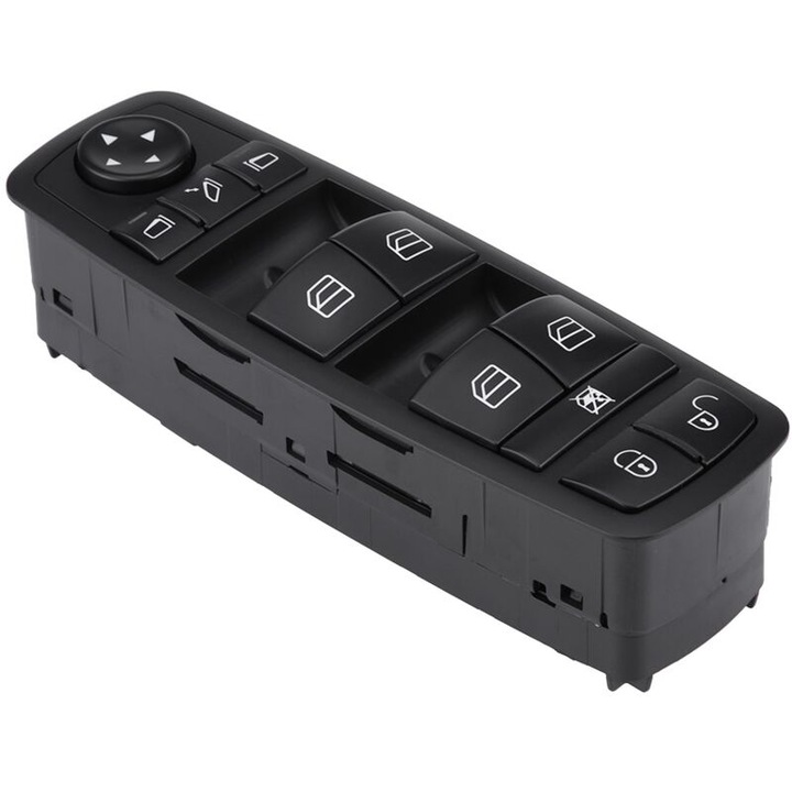 Mercedes-Benz B-osztály W245/W169 bal első ablakemelő kapcsoló, 3 tűs, ABS műanyag