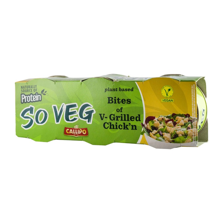 Alternativa vegana la carne de pui grill, 3x70g (210g) Callipo So Veg