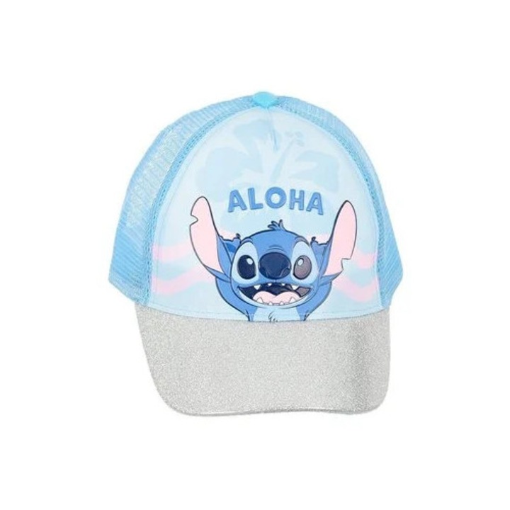 Sapca cu sclipici Lilo & Stitch Aloha, Albastru