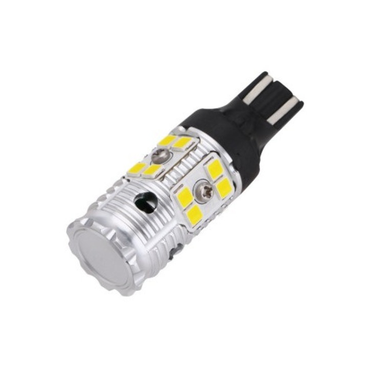 Led auto Portocaliu T15 / W16W SUPER CANBUS 16 SMD 3030 12/24V - BTLE5004-AMBER