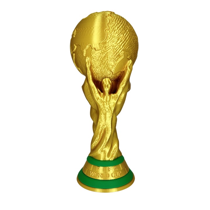 Trofeu decorativ fotbal replica FIFA World Cup, auriu, 25 cm