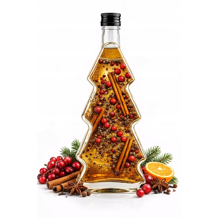 Set 10 sticle in forma de brad, allbag, 215 ml